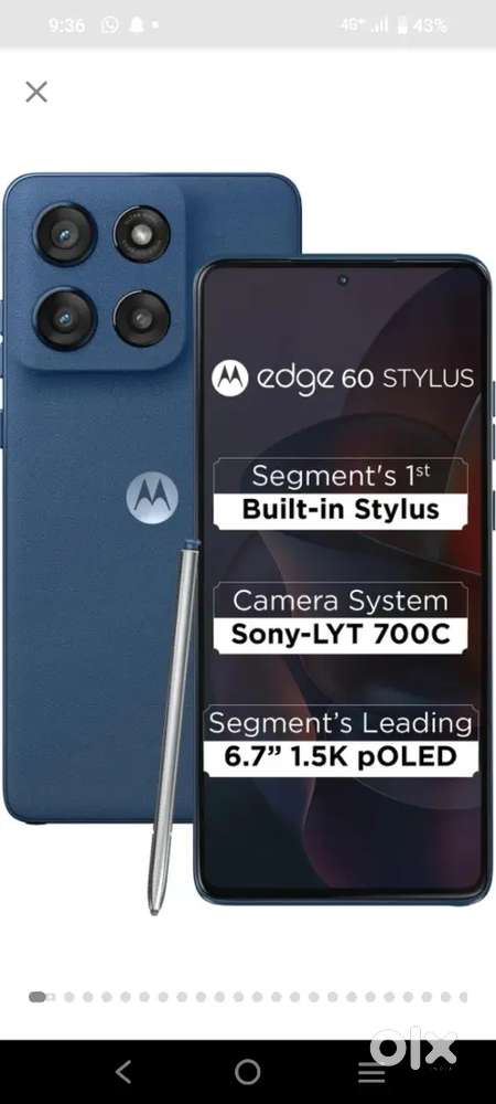 Motorola edge 60stylus Only two months back 8//256