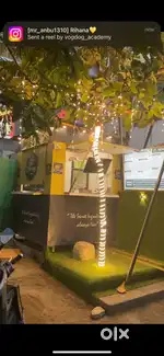 Sugarcane juice and waffle and fries