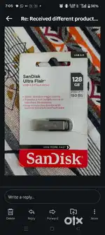 Brand new , sealed packed, Sandisk 128GB 3.0 pendrive