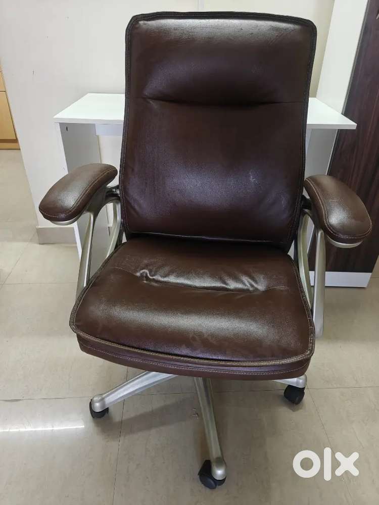 Office table with storage and chair