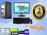 New core i3 8th gen full desktop combo set with warrenty only 16400