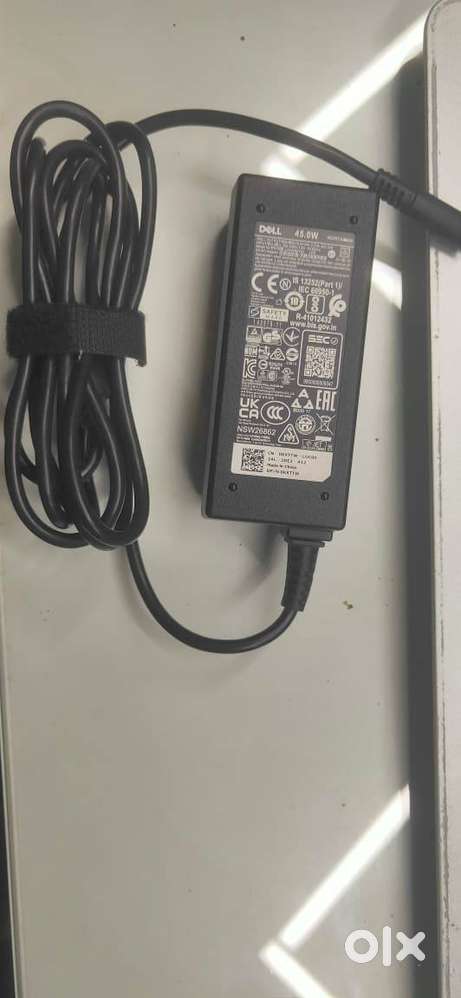 45 watts DELL Branded laptop charger with purchaser bill.