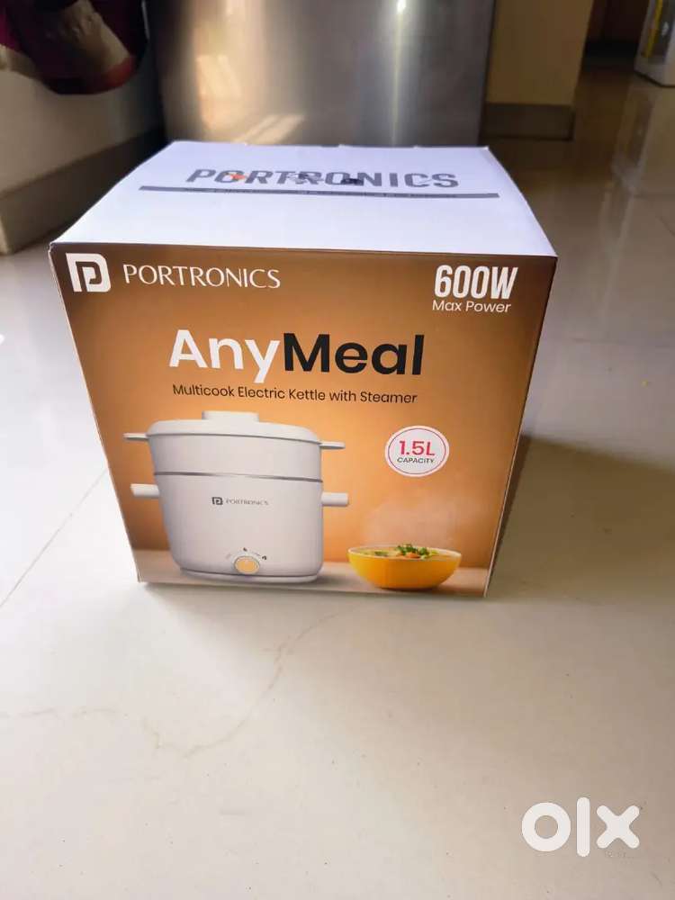 Portronics multicook electric kettle with steamer