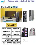 Desktop Laptop CPU Full Set i3-i5-i7 Available @ Low Price