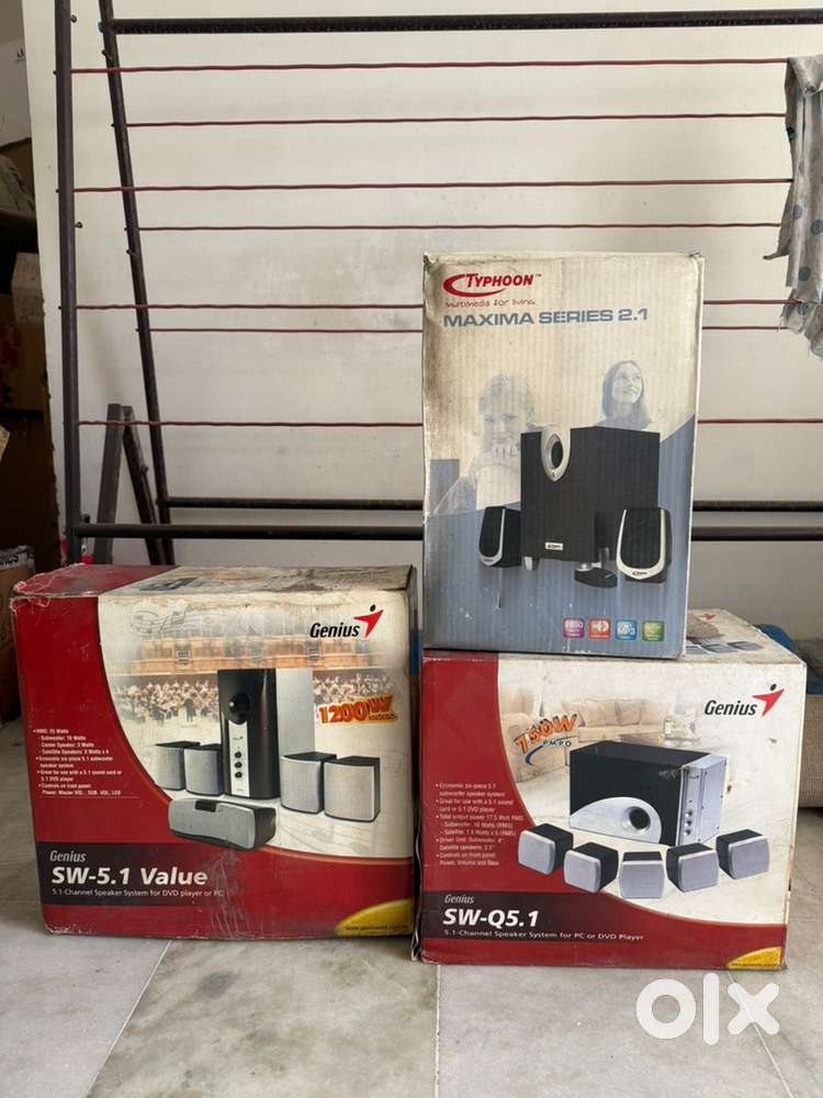 Speaker Systems with Subwoofers and DVD/CD Player