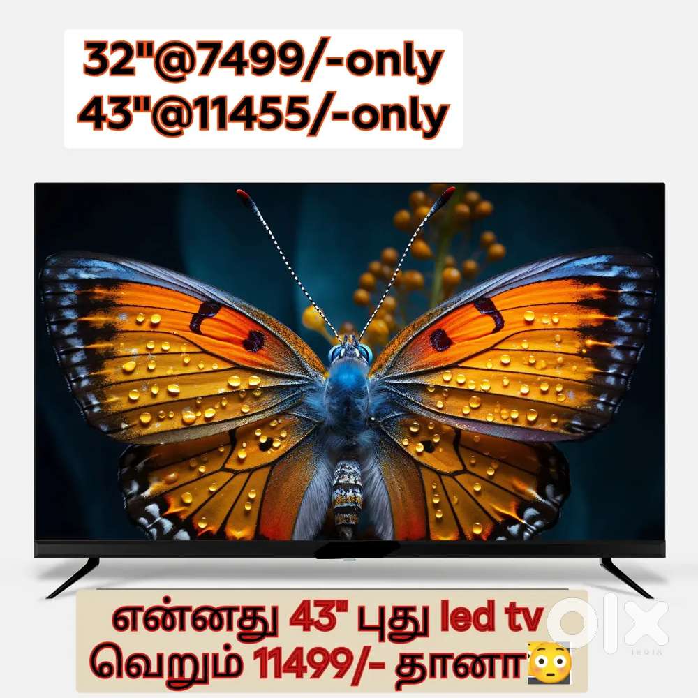 43 inch smart Android frameless led tv @11356 call now !