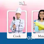 House maid, baby care, cook maid, housekeeping