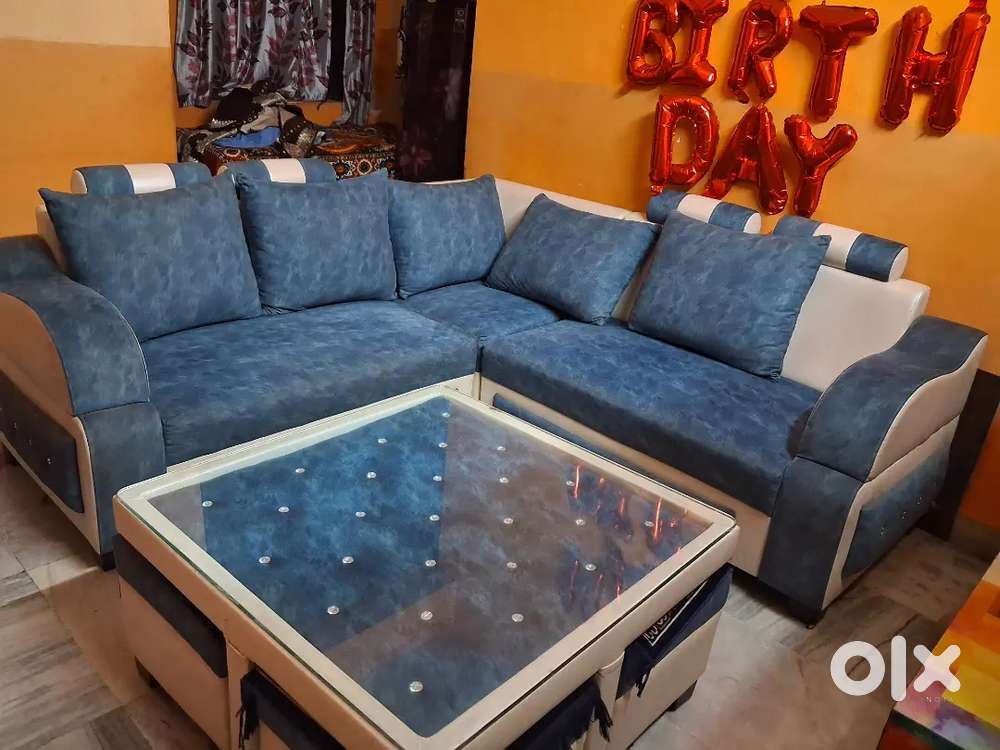 Sofa with center table