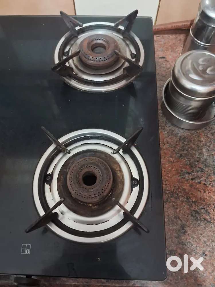 2 burners glass top stove