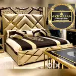 Khwaja furniture. Royal cushion bed. Bajaj finance available