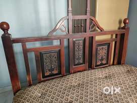 Vintage Designer Burma Teak Bed