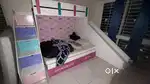 Bunk bed 1 month old (new) and leather sofa ; Move out sale