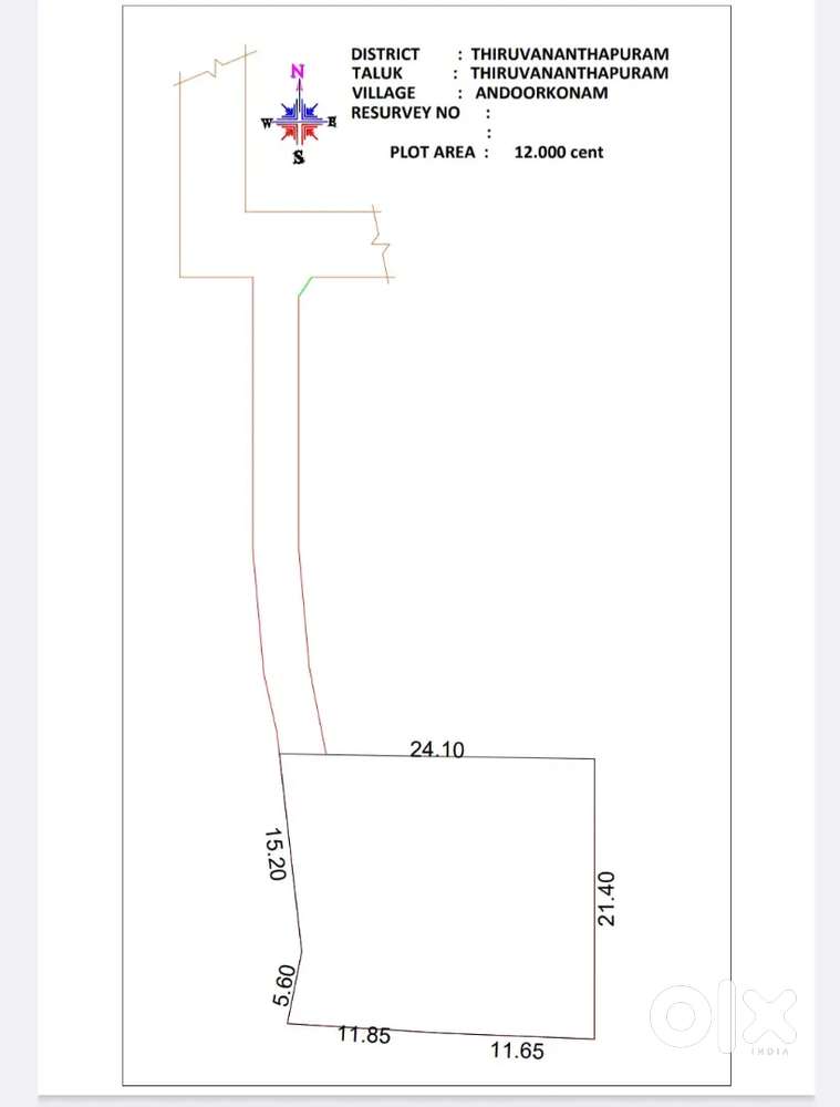 Residential plot for Sale ( Price slightly negotiable )