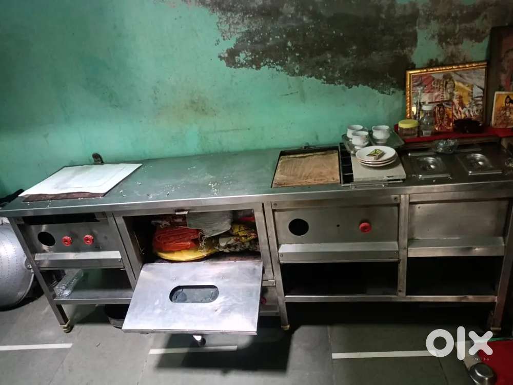 Pizza on sizzler setup gas chulha