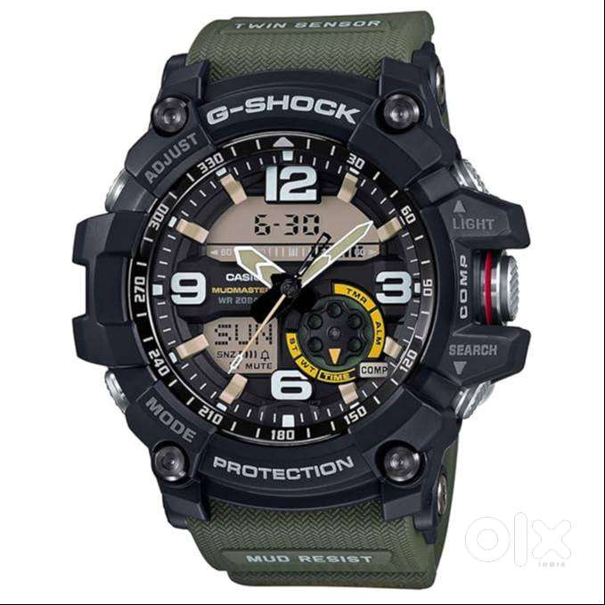 Casio G-Shock GG-1000-1A3DR Black Analog-Digital Dial Green Resistance