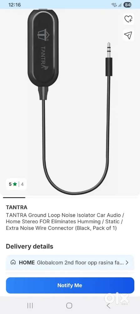 Ground loop noise isolator brand new box piece