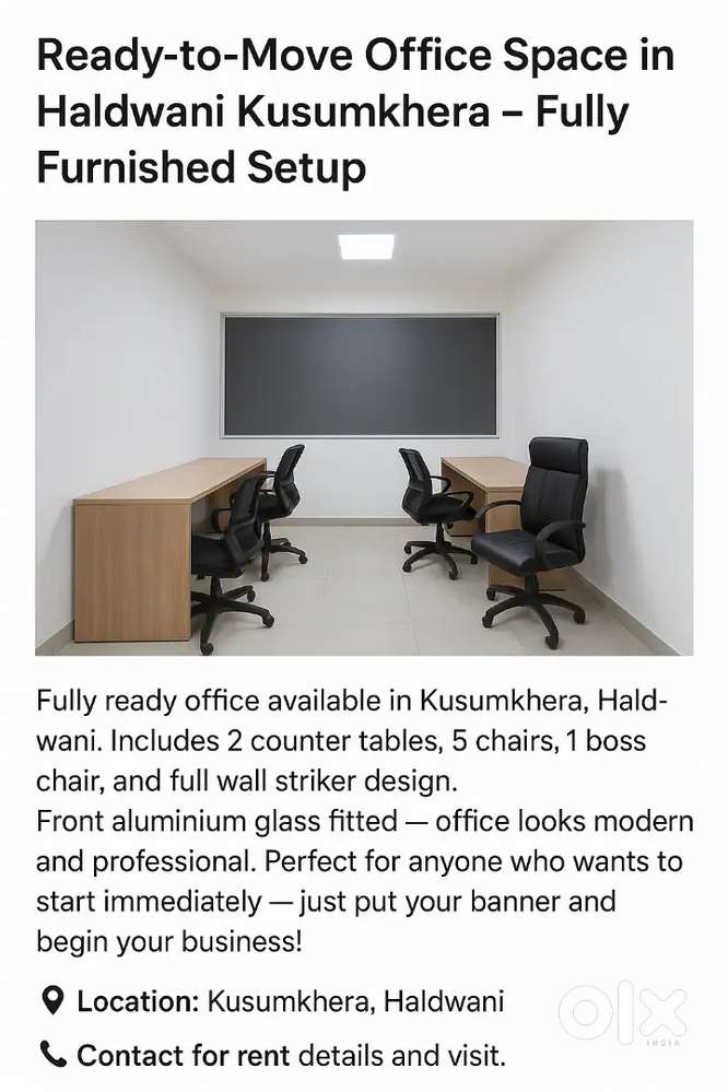 Ready-to-Move Office Space in Haldwani Kusumkhera