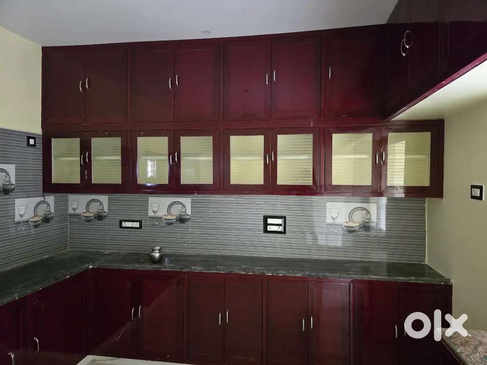 Pvc and wooden cupboards