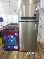 Whirlpool professional chrome refrigerator & whirlpool washing machine