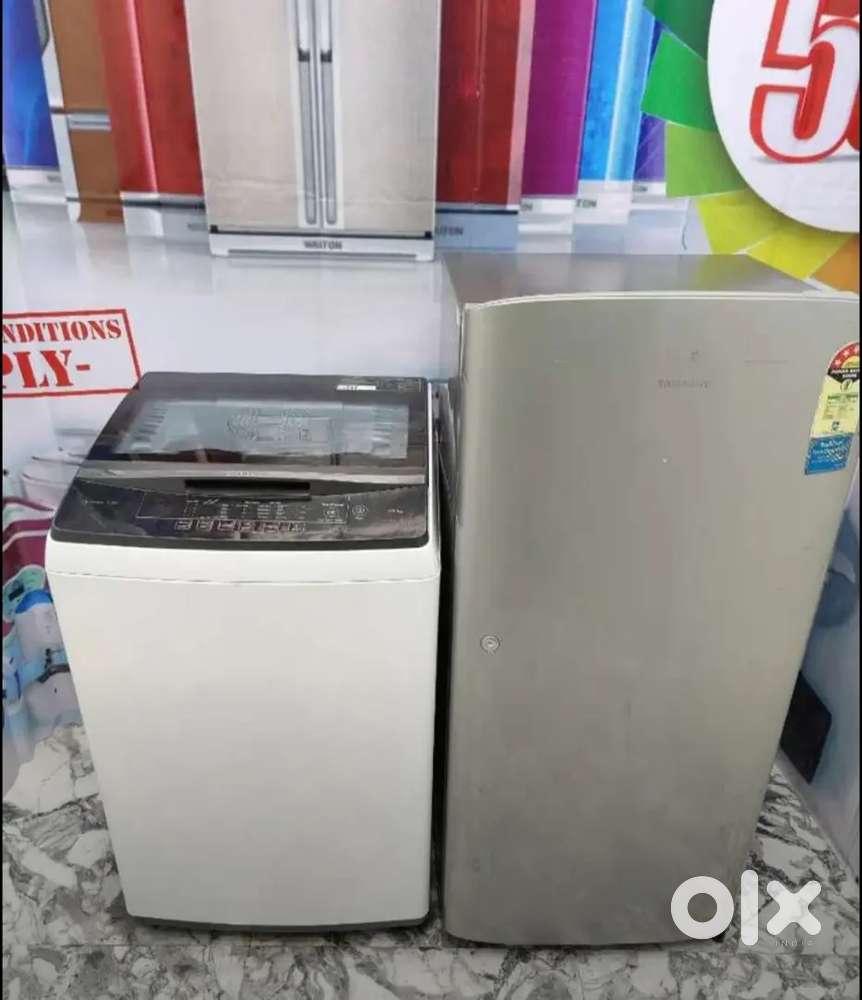 Combo offer product in mint condition fridge an washing machine