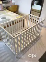 Mothercare Cot bed with Mothercare Mattress and Cot bumper