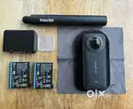 Insta360 x3 Camera Apple Bundle w/ Case, Extra Battery, & Selfie Stick