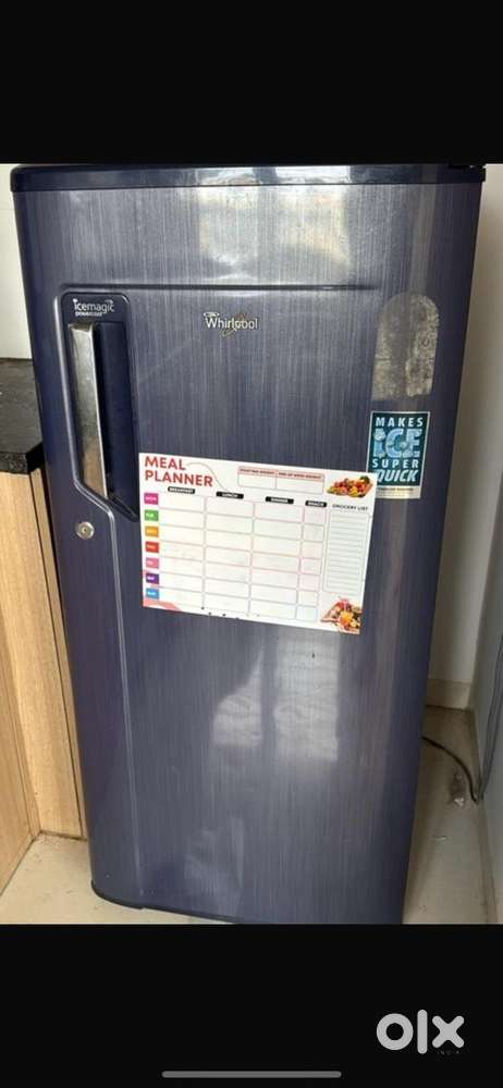 Whirlpool fridge with Whirlpool fully automatic washing machine
