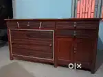 Teakwood Table 5 Drawers For Immediate Sale Give Good Offer Take it