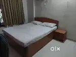 Double bed and dressing of teak wood and ply