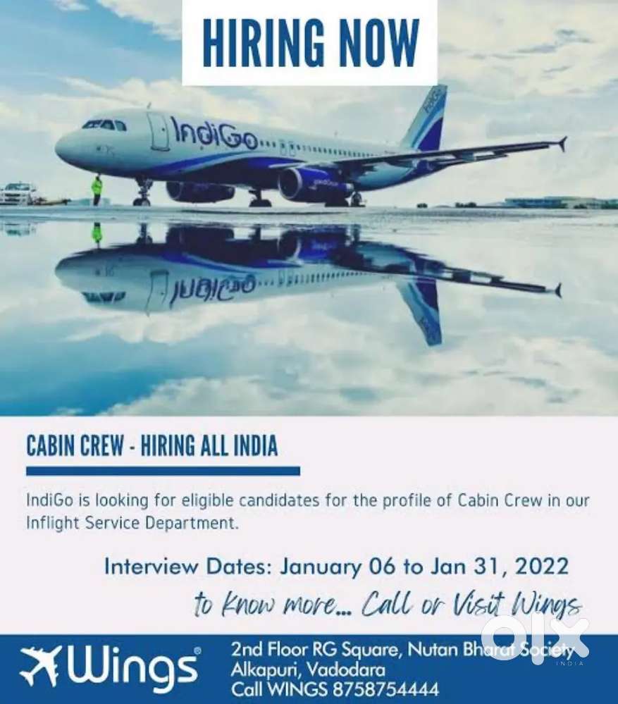 Indigo Airlines jobs /Vacancy for Airport Ground staf / Driver / Crew