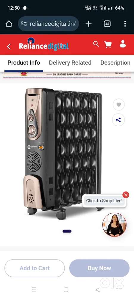 Electronic heater oreint