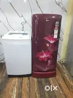 Lg latest flower model refrigerator & samsung automtic washing machine