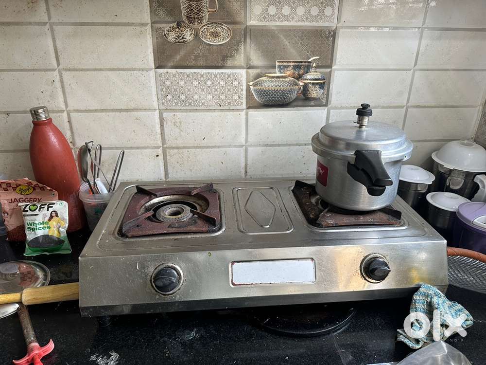 Stainless steel manual gas stove ( 2 burners)