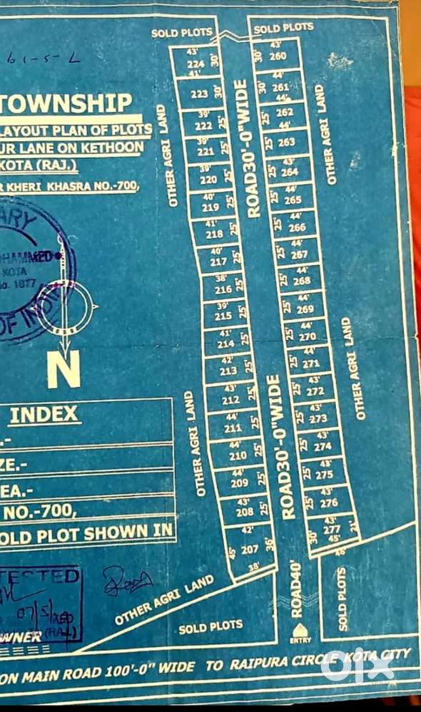 कैथून में रोड के पास में प्लॉट