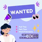 FULL TIME, PART TIME, WORK FROM HOME