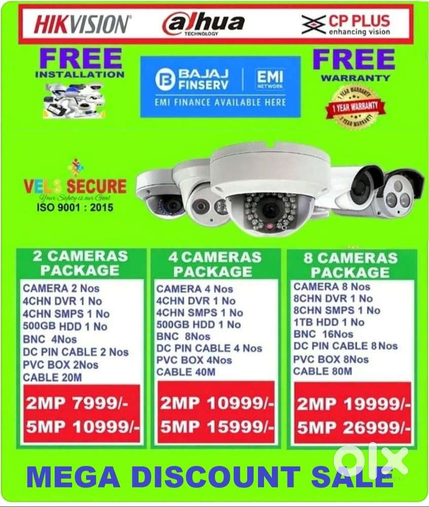 OFFER OF          2MP  HIKVISION   CCTV CAMERA   DAY & NIGHT VISION ME