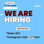 Sales girl wanted
