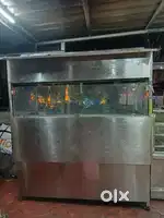 Heavy stainless steel thela with 3 gas point and huge space