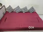 Temple, sofa cum bed, center table, office chair