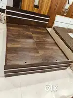Double Bed Semi storage Bed Queen size