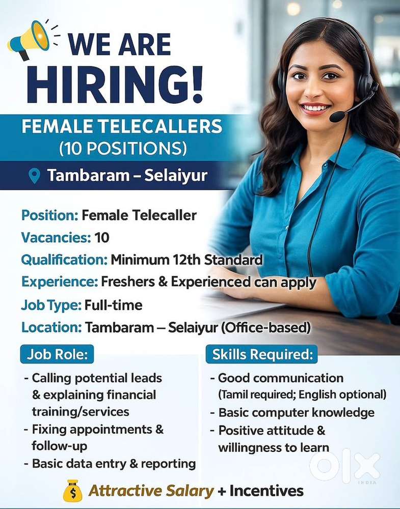 Hiring Telecallers - Male and Female candidates!!!