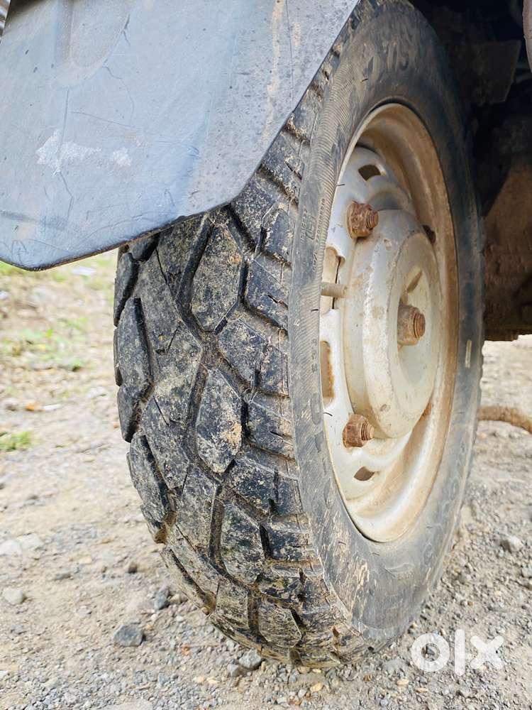 With new tyre