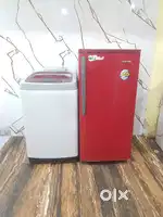 Samsung bio fresh single door refrigerator and washing machine