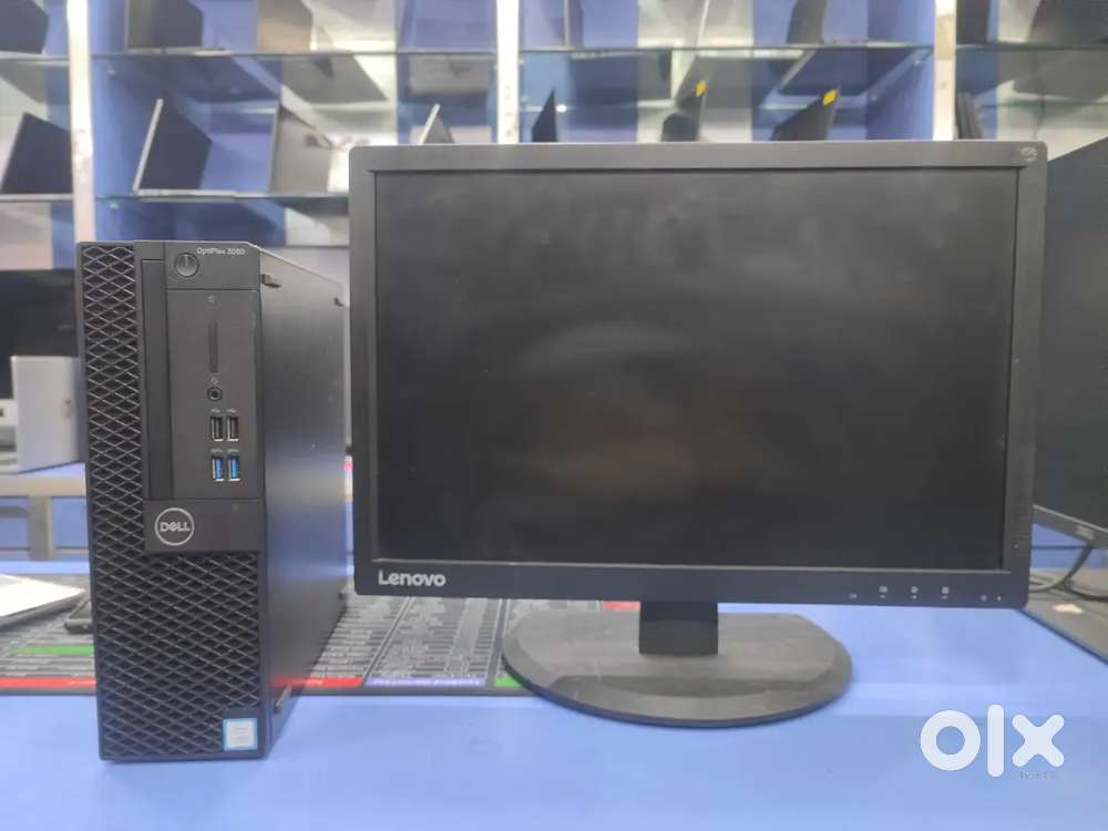 Dell Optiplex 3060 desktop computer core i3-8th Gen,8Gb RAM,19inch mon