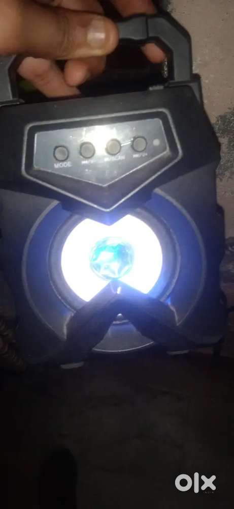 Speaker for home high volume with RCB light rechargeable