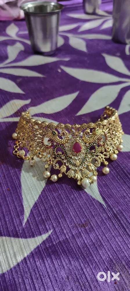 1gram jewellery for sale 4500rs. Best suitable for all functions.