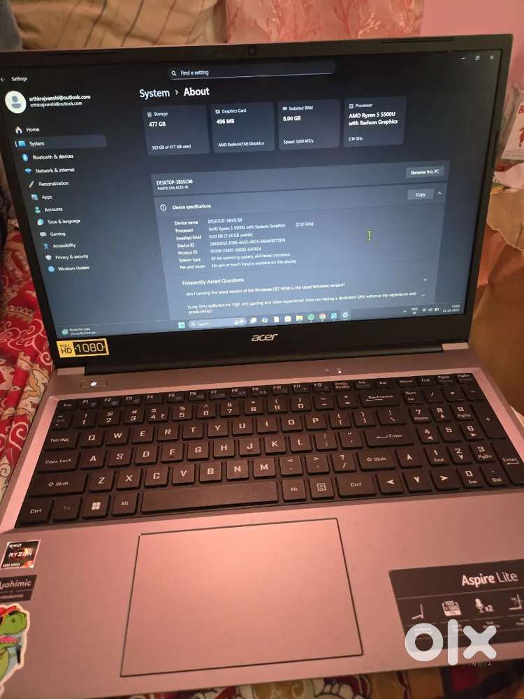 Acer aspire lite