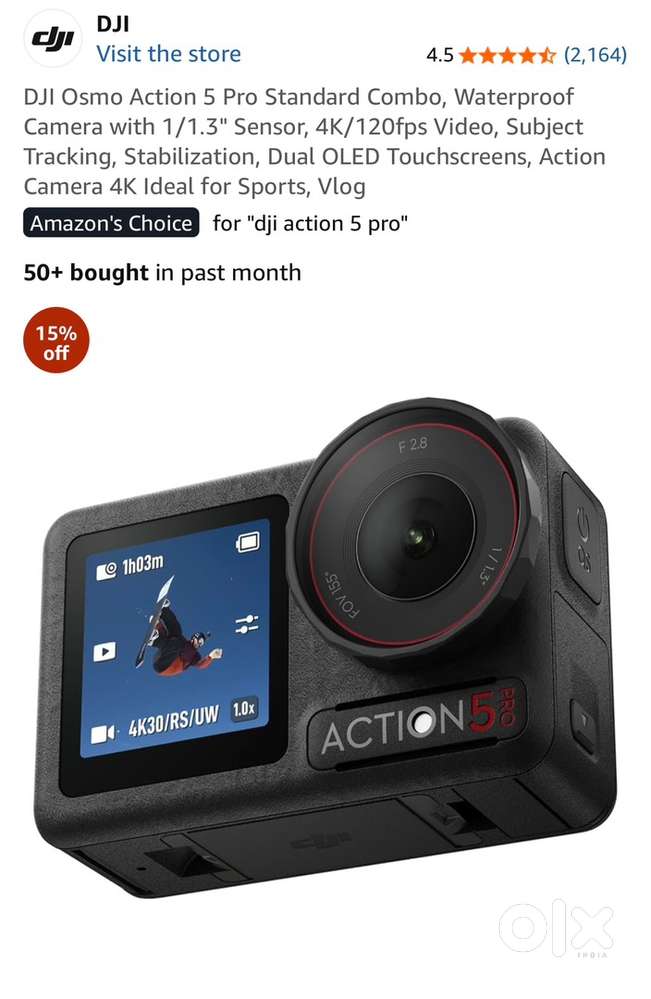 Dji action 5 pro 1 month old