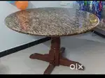 Round marble dining table (4 seater)