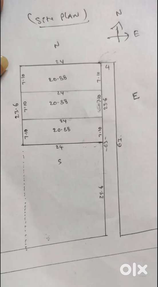 East facing site for sale